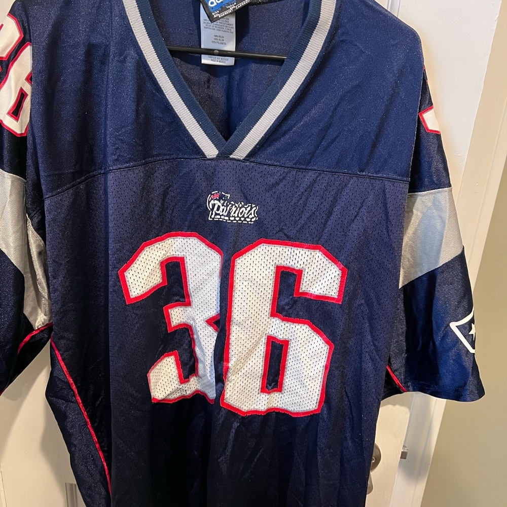 Lawyer Milloy Patriots VTG Adidas Jersey Blue